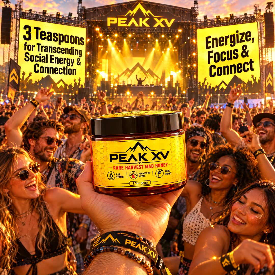 PEAK XV Rare Harvest Mad Honey | Authentic Himalayan Honey - Five Jars (Each Jar is 3.3 oz / 96 g)